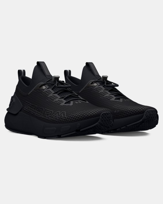 Unisex UA HOVR™ Phantom 3 SE Storm Running Shoes, Black, pdpMainDesktop image number 3